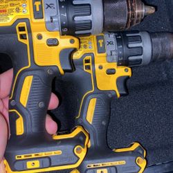 2 Bundle DEWALT 20V MAX XR with Tool Connect Cordless Brushless 1/2 in. Hammer Drill/Driver