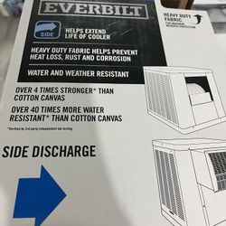 Brand New /Unopened Box Everbilt side discharge evaporative cooler cover. Key features and specifications include