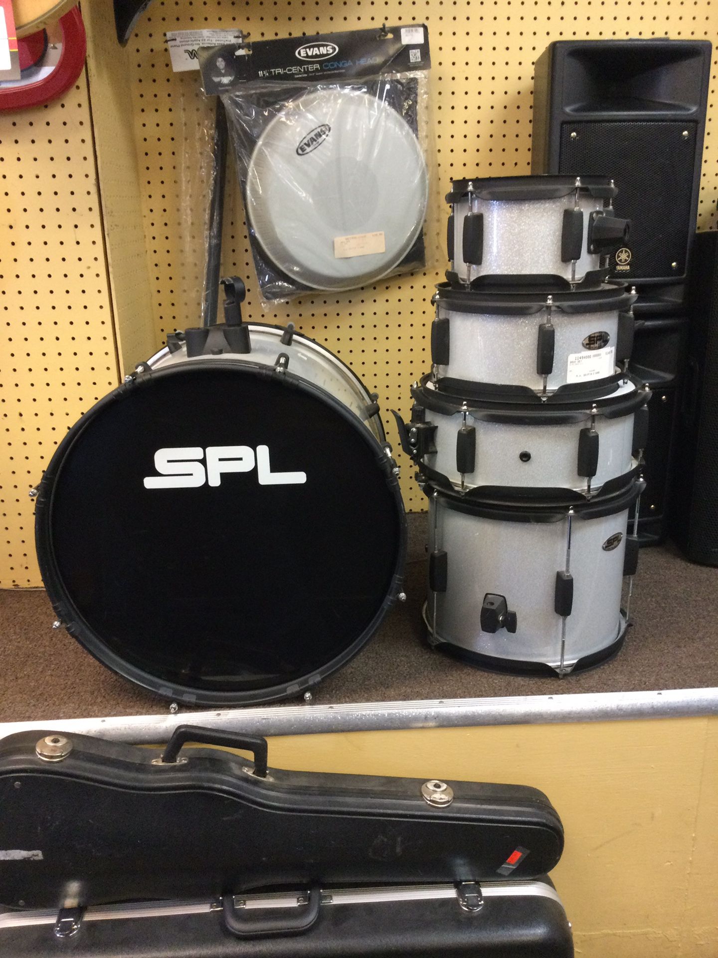 SPL 5-piece All-In-One Sound Percussion Drum Set As-is (No Stands/Drum Pedal Or Cymbals)