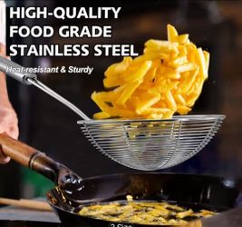 New Stainless Steel Scoop Basket Utensil