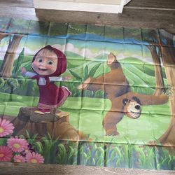 Masha and The Bear Backdrop 