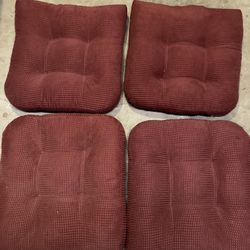 Memory Foam Burgundy Seat Cushions 