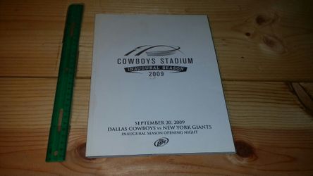 Cowboys vs giants 2009 /game day guide