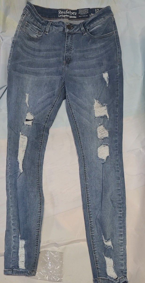 Resfeber Women's Ripped Boyfriend Jeans Size 12