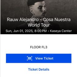 Tickets For Sale Floor Seats Rauw Alejandro 