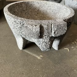 Molcajete De Piedra Negra! 10 Pulgadas!