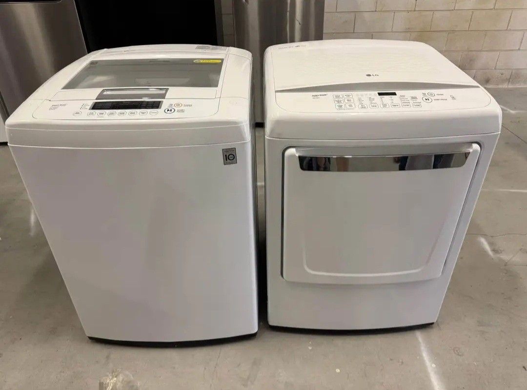 LG WASHER AND DRYER SET (LARGE CAPACITY