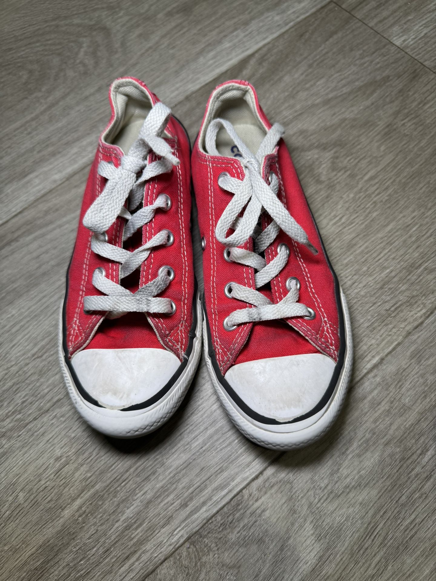 Converse Red and White Kids Sneakers