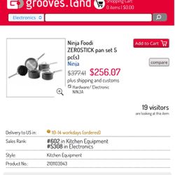 Ninja Zero Stick Premium 5 Piece Pan Set