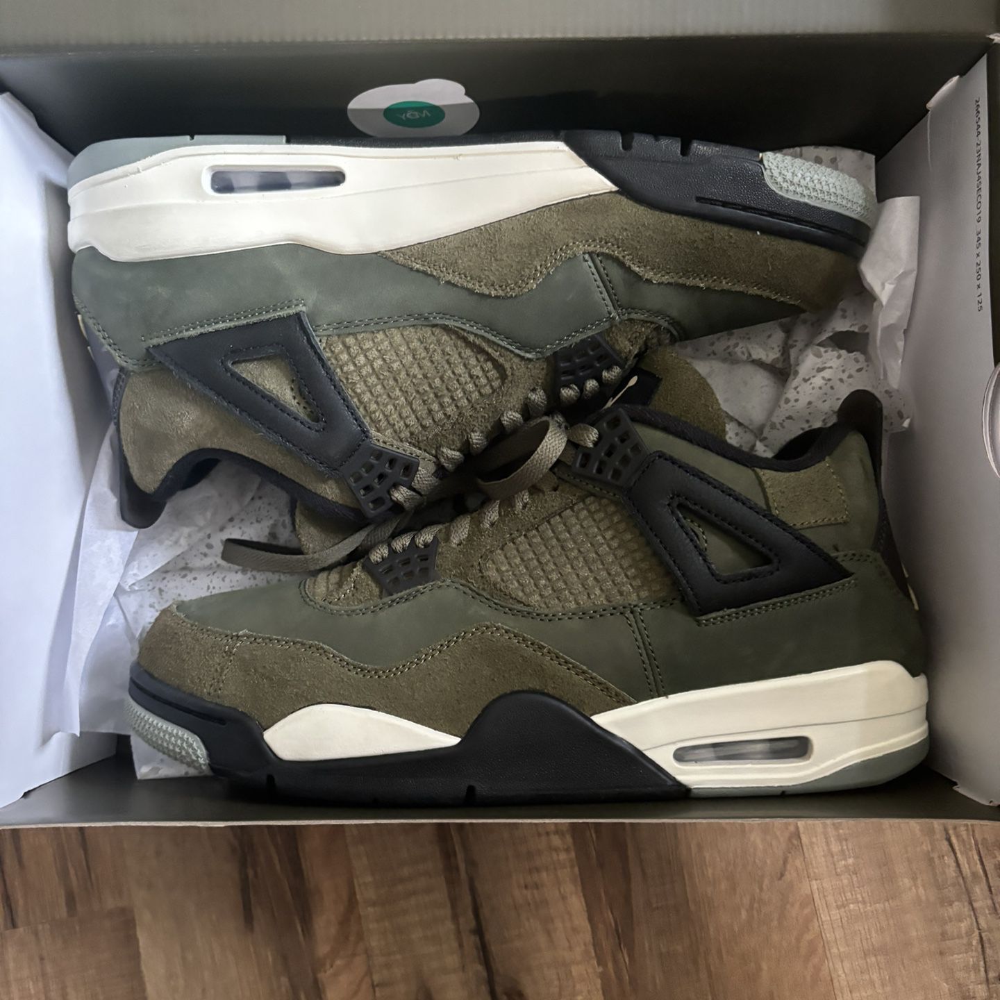 Jordan 4 Olive. Used But In Very Good Condition
