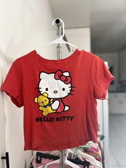 Hello Kitty Classic Red Graphic Tee (Size: XL)