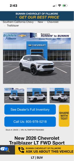 2026 Chevrolet Trailblazer
