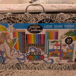 Cra-Z-Art Timeless Creations the Art of Coloring, Coloring Studio with Case