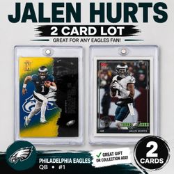 Jalen Hurts Topps 2-Card Lot Eagles