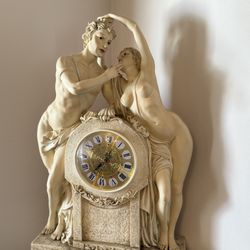 Antique Clock With Stand 