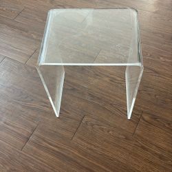 Acrylic End Table 