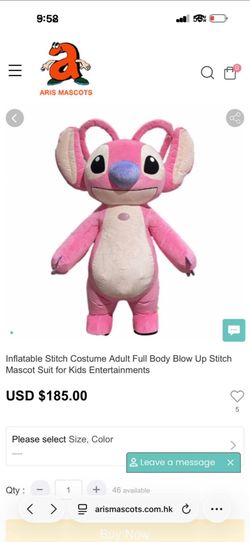 Inflatable Pink Stitch Costume