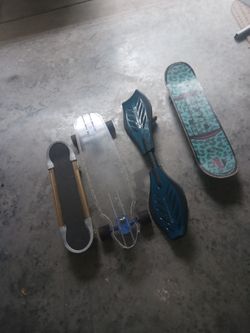 Skate Boards And Rip Stick