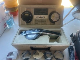Dymo 1550 Embossed Label Maker Tool Bundle Deluxe Tapewriter Retro As Is