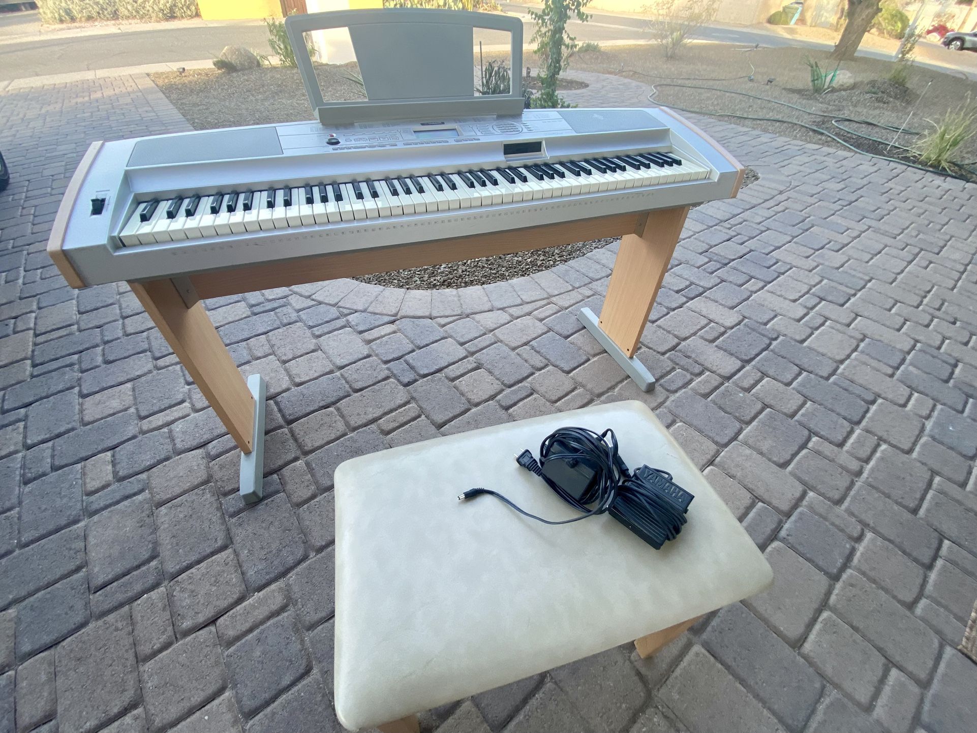 Yamaha Electric Piano With Chair