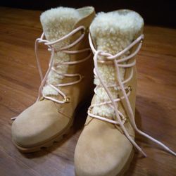 Sorel Joan of Arctic Wedge Suede Boots 