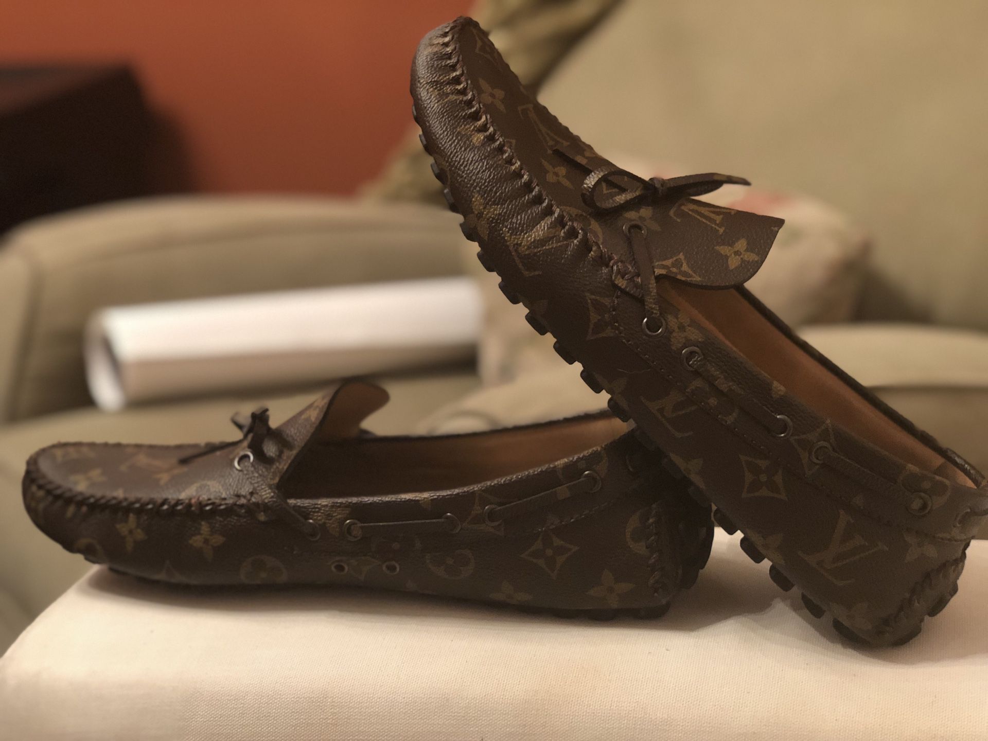 Louis Vuitton Mink Slides Size 7 for Sale in Tustin, CA - OfferUp