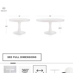 Crate & Barrel Dining Table