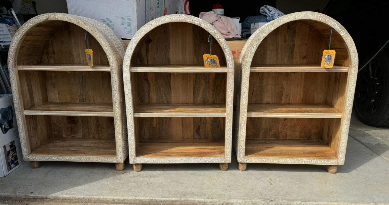 Decorative Bookshelves- Set Of 3