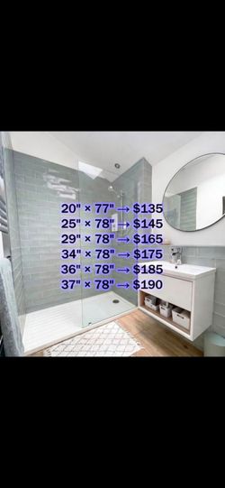 Fixed Shower Glass