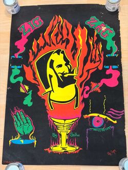 Vintage black light poster $50