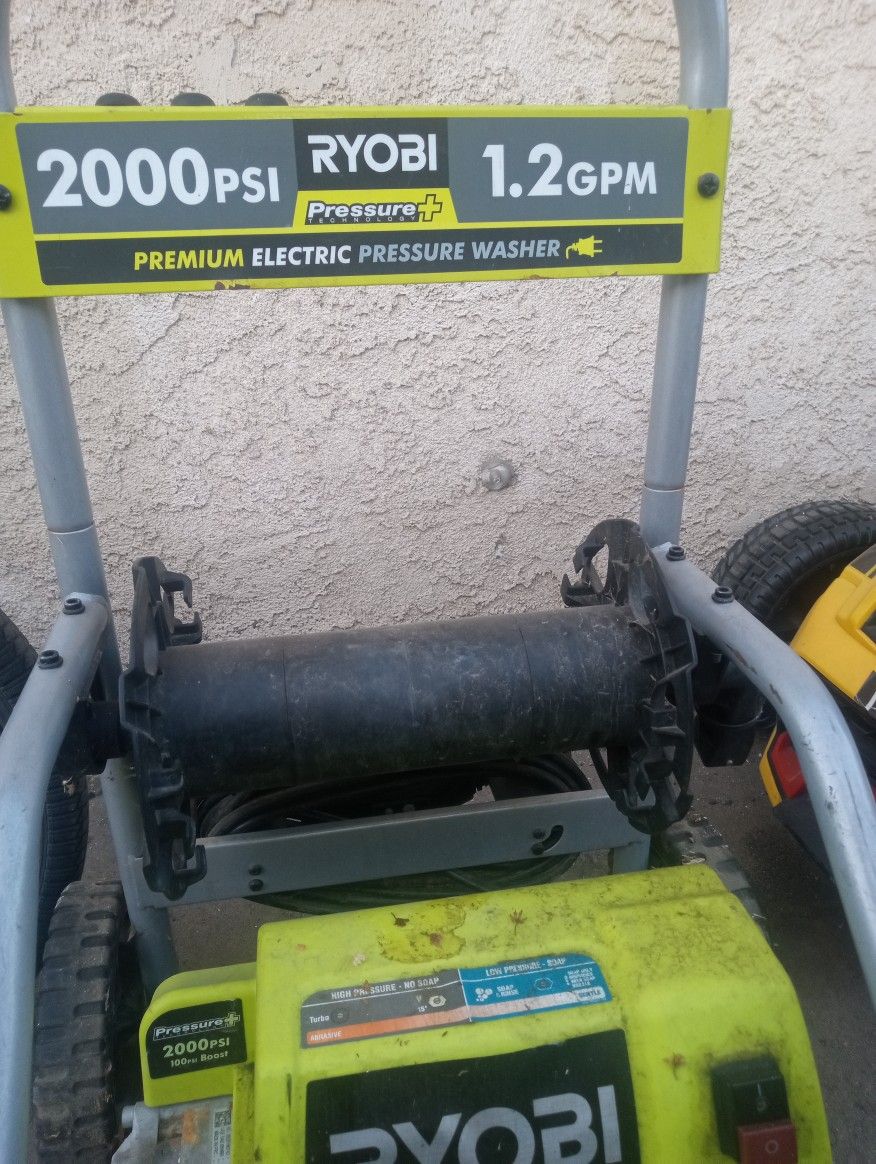 Ryobi 2000 Psi Electric Pressure Washer 1.2 Gpm