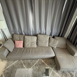 Grey Corner Couch Sofa 