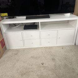 White High Gloss Front TV Stand/cabinet