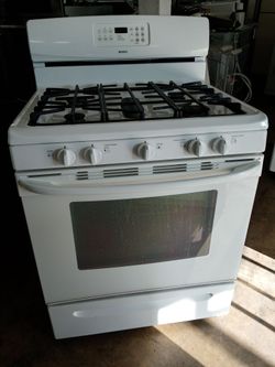 Kenmore white 5-burner gas stove - Free delivery