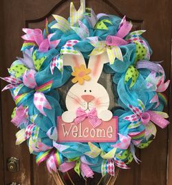 XLarge Easter Bunny wreath