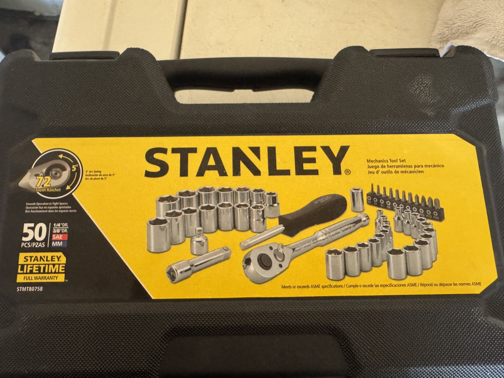 STANLEY mechanics tool set all parts included