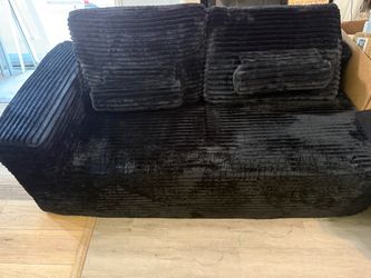 Black curdoury couch