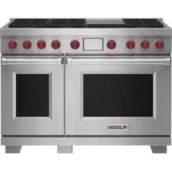 Wolf M Series DF48650GSP 48 Inch Freestanding Dual-Fuel Smart Range