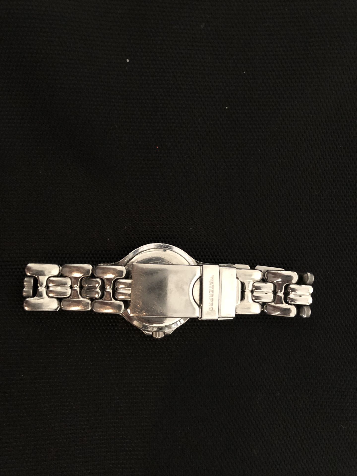 Guess White tone black face women’s watch