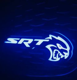 SRT Hellcat Front Grille Badge/Emblem Light Up Led RGB with App