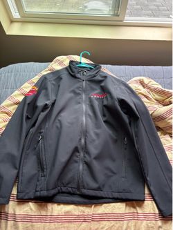 Black zip up jacket - Men's Large