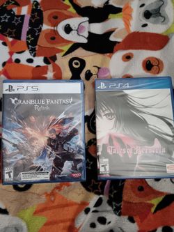 Grand Blue Fantasy and Tales of Berseria Playstation Sealed Games