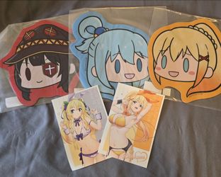 (Offical) KonoSuba face mats with post cards