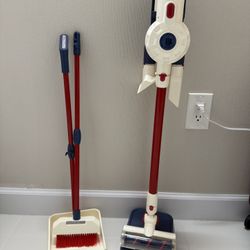 Kids Vacuum Toy Set -3-in-1 Kids Vacuum That Really Works Fun Working Toy Vacuum Cleaner with Working Suction for Realistic Play, Housekeeping