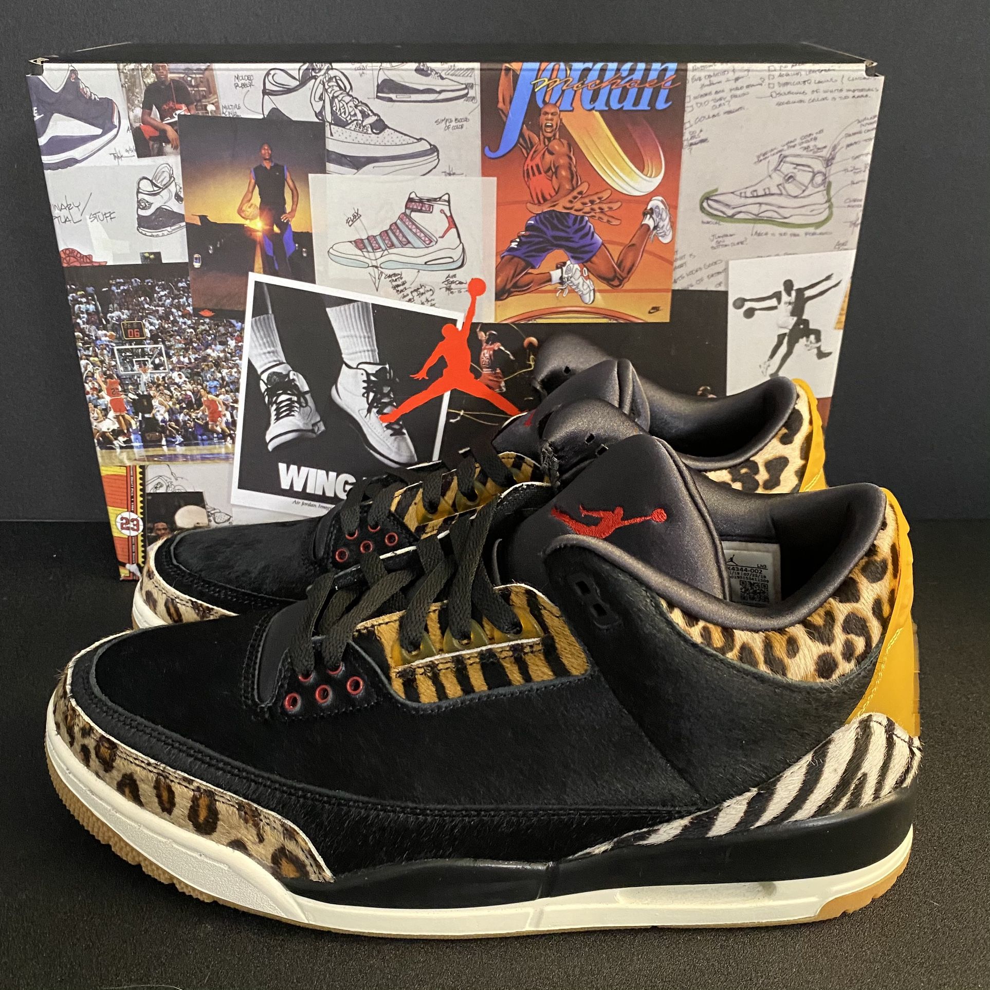 Jordan Retro 3 SE Animal Instinct DS Size 12