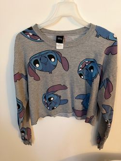 Disney Stitch Cropped Sweatshirt Size Small