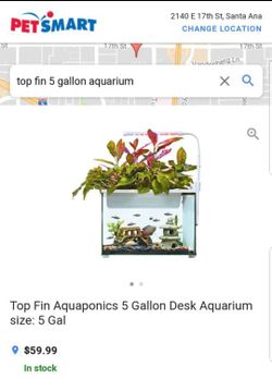 Top Fin Aquaponics 5 Gallon Desk Aquarium size for Sale in Santa Ana CA OfferUp