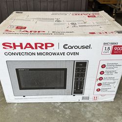 Sharp 24.6 in. 1.5 cu. ft. 900-Watt CountertopMicrowave in Stainless Steel with Convection  $699 plus tax at Home Depot