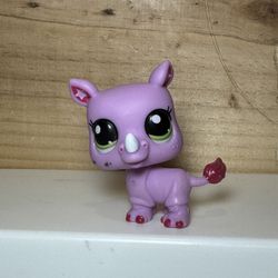 Littlest Pet Shop 2024 Generation 7 Pink Rhino Mini Figure #37 #scrappy