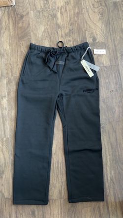 Black Uncuffed Fear of God Essentials Sweatpants Size XS, S, M